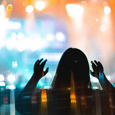 Women at a concert